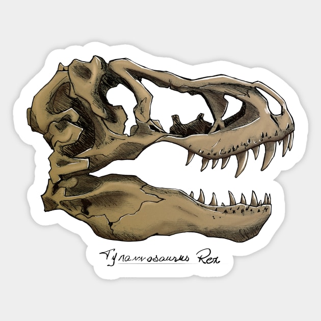 T- Rex Sticker by noturnastudios